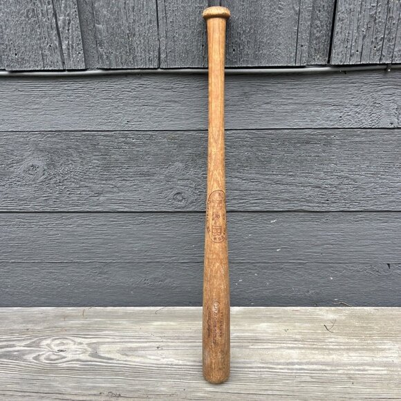 VTG Crackerjack Little League Hillerich & Bradsby Co. 02 Baseball Wood Bat 27" - Picture 1 of 15